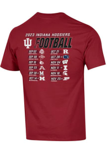 Champion Indiana Hoosiers Crimson 2023 Football Schedule Short Sleeve T Shirt