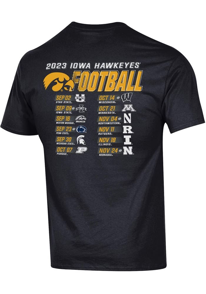 Champion Hawkeyes 2023 Football Schedule Short Sleeve T Shirt