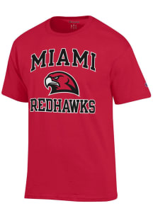 Champion Miami RedHawks Red no1 Graphic Short Sleeve T Shirt