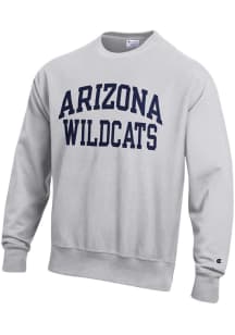 Champion Arizona Wildcats Mens Grey Arch Name Long Sleeve Crew Sweatshirt