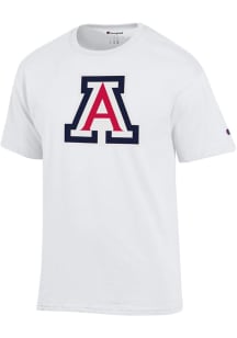 Champion Arizona Wildcats White Primary Team Logo Short Sleeve T Shirt