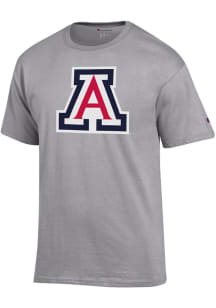 Champion Arizona Wildcats Grey Primary Team Logo Short Sleeve T Shirt