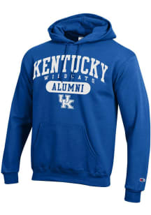 Champion Kentucky Wildcats Mens Blue Number One Alumni Long Sleeve Hoodie