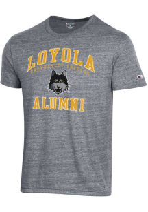 Champion Loyola Ramblers Grey Number One Alumni Short Sleeve Fashion T Shirt