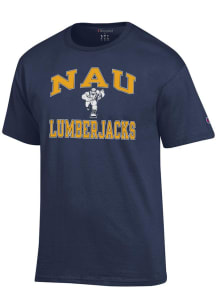 Champion Northern Arizona Lumberjacks Navy Blue Number One Short Sleeve T Shirt