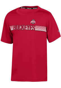 Youth Ohio State Buckeyes Red Champion Impact Short Sleeve T-Shirt