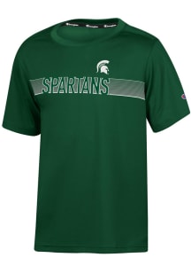 Champion Michigan State Spartans Youth Green Impact Short Sleeve T-Shirt