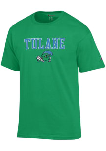 Champion Tulane Green Wave Green Arch Mascot Short Sleeve T Shirt