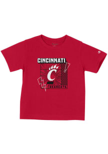Champion Cincinnati Bearcats Toddler Red Lightning Short Sleeve T-Shirt
