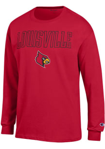 Champion Louisville Cardinals Red Athletic Long Sleeve T Shirt