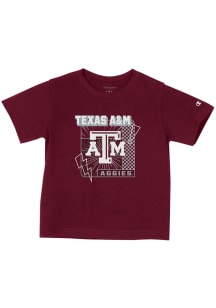 Champion Texas A&amp;M Aggies Toddler Maroon Lightning Short Sleeve T-Shirt