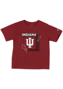 Champion Indiana Hoosiers Toddler Cardinal Lightning Short Sleeve T-Shirt