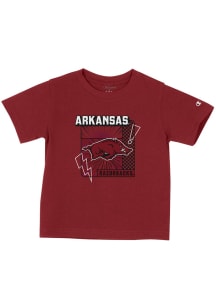 Champion Arkansas Razorbacks Toddler Cardinal Lightning Short Sleeve T-Shirt