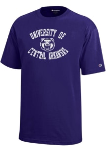 Champion Central Arkansas Bears Youth Purple No 1 Short Sleeve T-Shirt