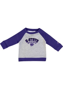 Champion K-State Wildcats Toddler Grey Arch Mascot Long Sleeve Crew Sweatshirt