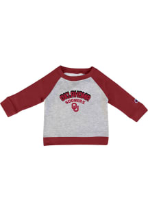 Champion Oklahoma Sooners Toddler Grey Arch Mascot Long Sleeve Crew Sweatshirt