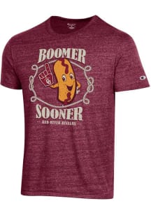 Champion Oklahoma Sooners Crimson Red River State Fair Short Sleeve Fashion T Shirt