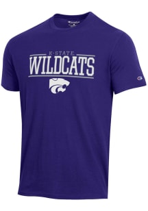 Champion K-State Wildcats Purple Stadium High Density Short Sleeve T Shirt