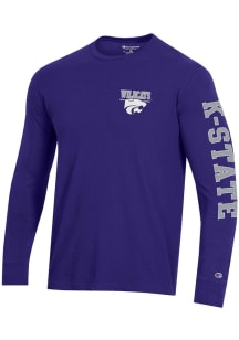 Champion K-State Wildcats Purple Stadium Three Hit Long Sleeve T Shirt
