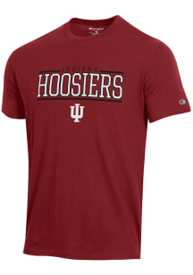 Champion Indiana Hoosiers Crimson Stadium High Density Short Sleeve T Shirt