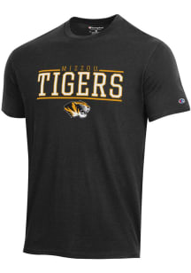 Champion Missouri Tigers Black Stadium High Density Short Sleeve T Shirt