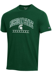 Champion Michigan State Spartans Green Stadium Applique Short Sleeve T Shirt