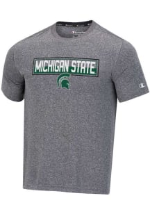 Champion Michigan State Spartans Grey Stadium Heathered Impact Short Sleeve T Shirt