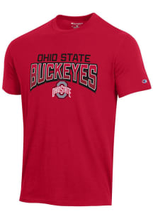 Champion Ohio State Buckeyes Red Stadium Clear Gel Short Sleeve T Shirt