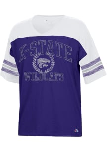 Champion K-State Wildcats Womens Purple Fan Short Sleeve T-Shirt
