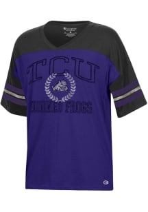 Champion TCU Horned Frogs Womens Purple Fan Short Sleeve T-Shirt