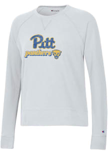 Champion Pitt Panthers Womens White Raglan Crew Sweatshirt