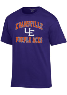 Champion Evansville Purple Aces Purple Number One Design Short Sleeve T Shirt