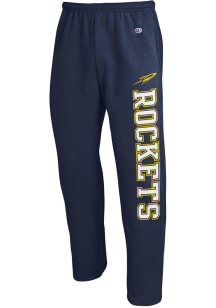 Champion Toledo Rockets Mens Navy Blue Mega Print Open Bottom Sweatpants