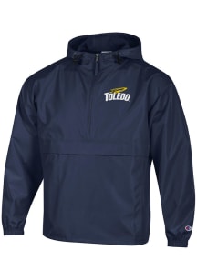Champion Toledo Rockets Mens Navy Blue Primary Logo Packable Light Weight Jacket