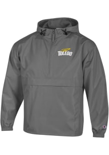Champion Toledo Rockets Mens Charcoal Primary Logo Packable Light Weight Jacket