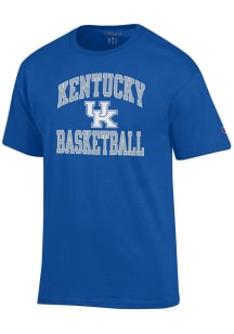 Champion Kentucky Wildcats Blue Stacked Basketball Short Sleeve T Shirt