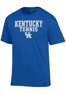 Champion Kentucky Wildcats Blue Stacked Tennis Short Sleeve T Shirt