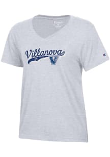 Champion Villanova Wildcats Womens Grey Core Short Sleeve T-Shirt