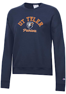 Champion UT Tyler Patriots Womens Navy Blue Triumph Hooded Sweatshirt