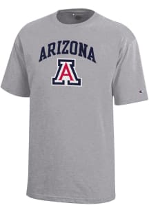 Champion Arizona Wildcats Youth Grey Primary Logo Short Sleeve T-Shirt