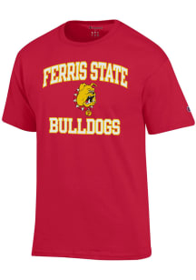 Champion Ferris State Bulldogs Red No.1 Graphic Short Sleeve T Shirt