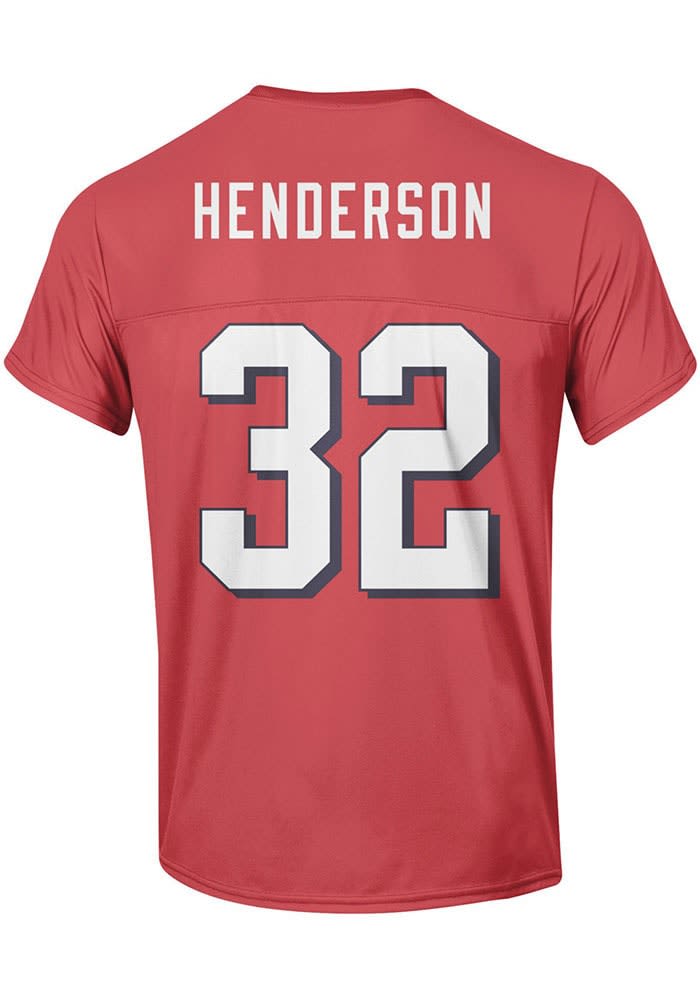 TreVeyon Henderson Mens Red Ohio State Buckeyes Sublimated Player ...