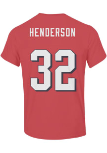 TreVeyon Henderson  Champion Ohio State Buckeyes Red Sublimated Player Football Jersey