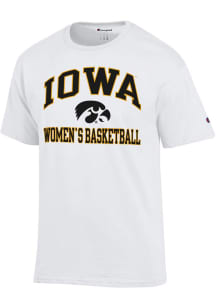 Champion Iowa Hawkeyes White Womens Basketball Short Sleeve T Shirt