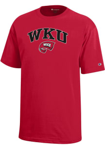 Champion Western Kentucky Hilltoppers Youth Red Arch Mascot Short Sleeve T-Shirt