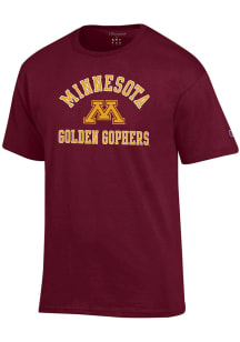Champion Minnesota Golden Gophers Maroon Number 1 Graphic Short Sleeve T Shirt