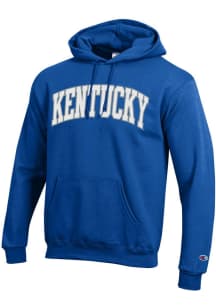 Champion Kentucky Wildcats Mens Blue Twill Arch Name Long Sleeve Hoodie