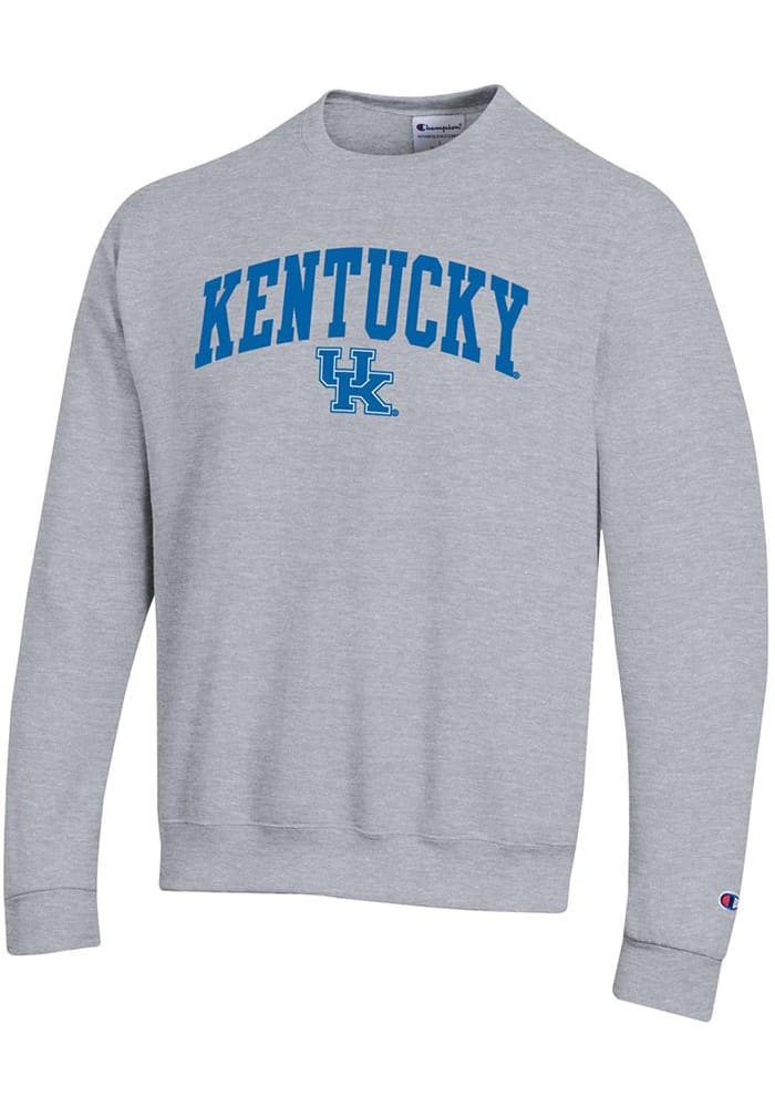 Champion Kentucky Wildcats Mens Versa Twill Arch Mascot Long Sleeve Crew Sweatshirt