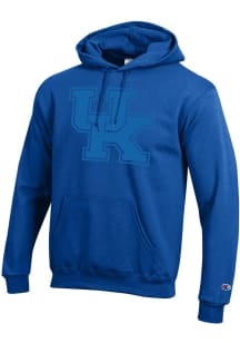 Champion Kentucky Wildcats Mens Blue Tonal Logo Long Sleeve Hoodie