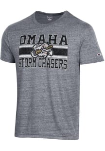 Champion Omaha Storm Chasers Grey Tri-Blend Short Sleeve Fashion T Shirt
